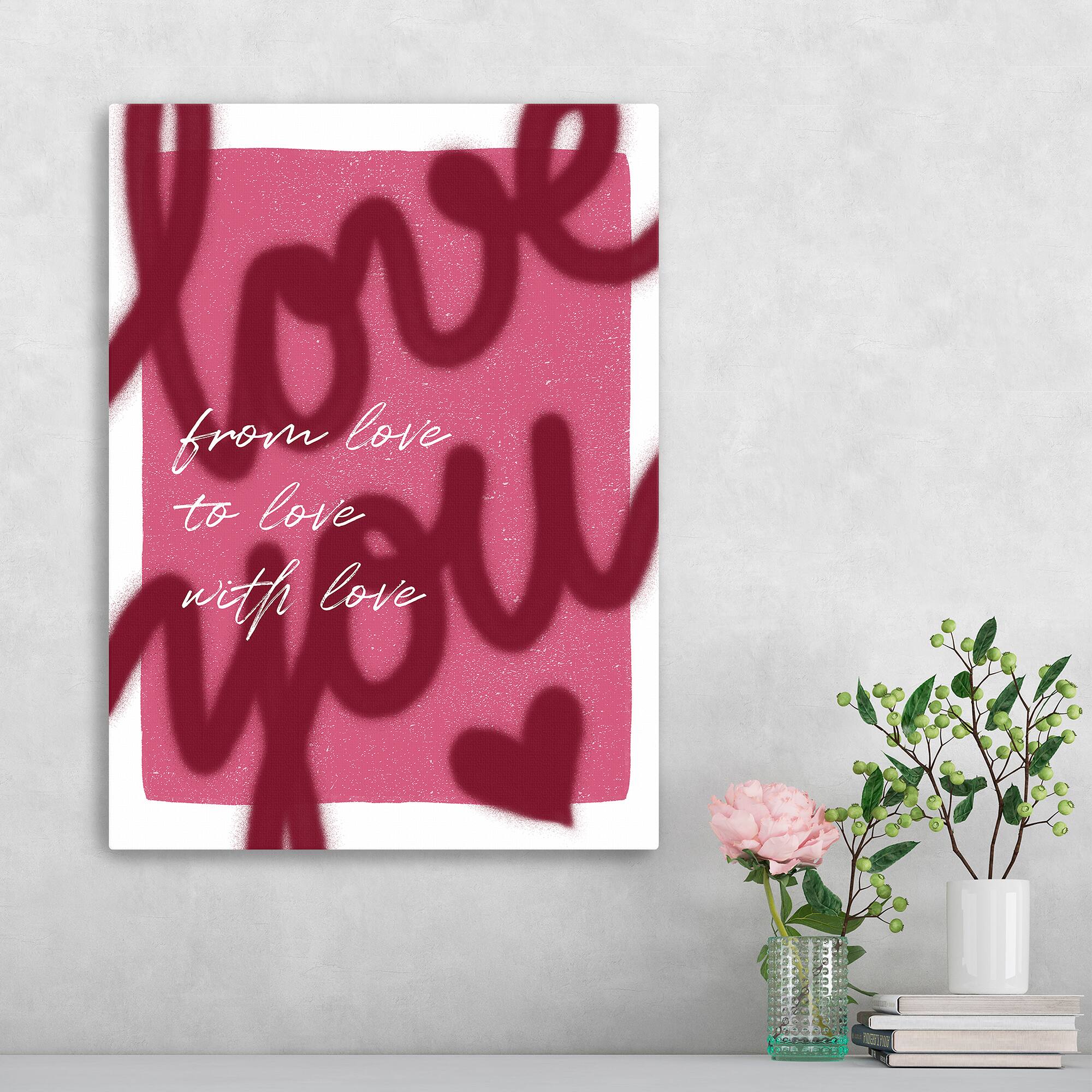 Love U Canvas Giclée Art